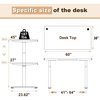 We'Re It Lift it, 60"x30" Electric Sit Stand Desk, Effortless Touch Up/Down, Charcoal Strand Top, White Base VL12WH6030-6307